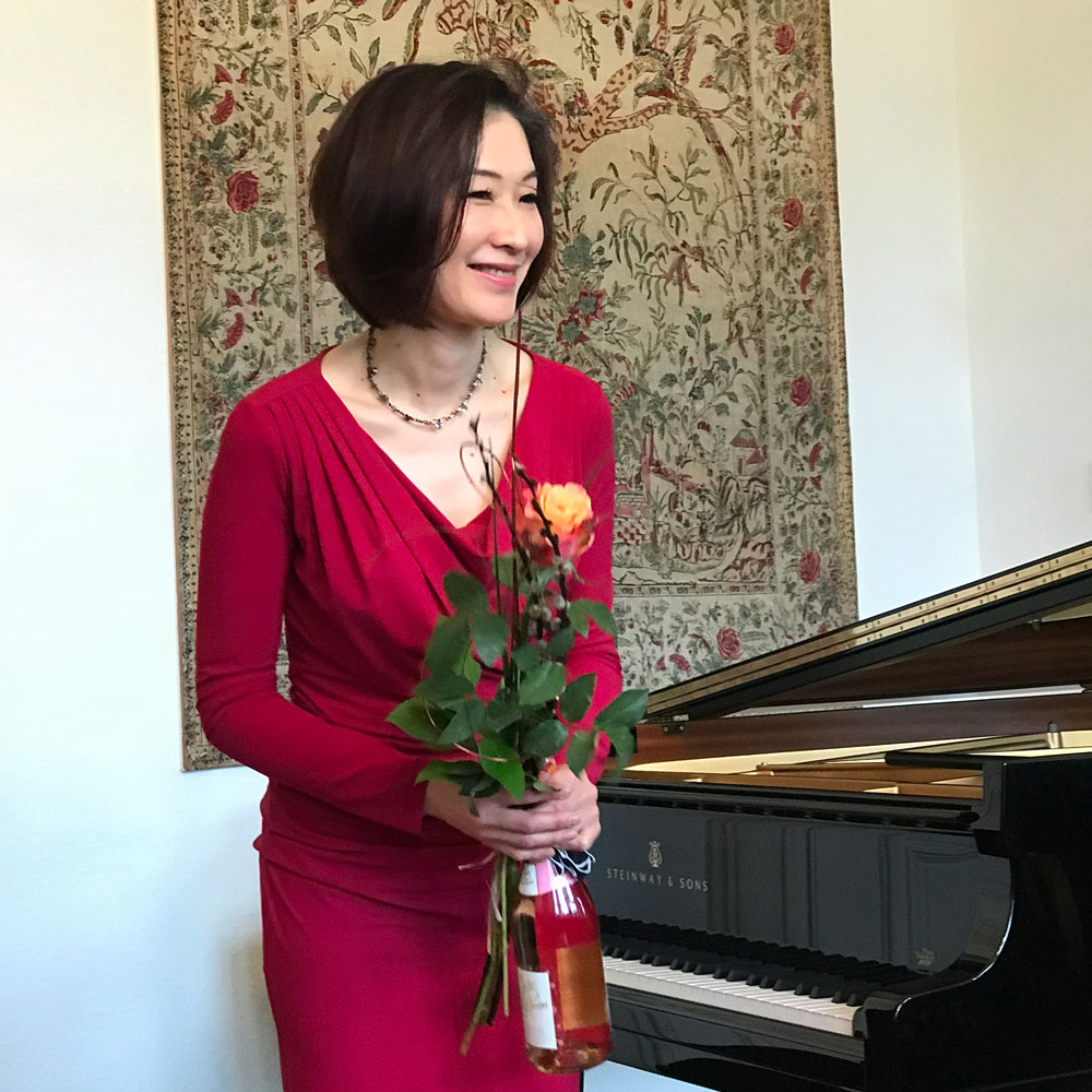 Tomoko Ichimura nach einem Konzert